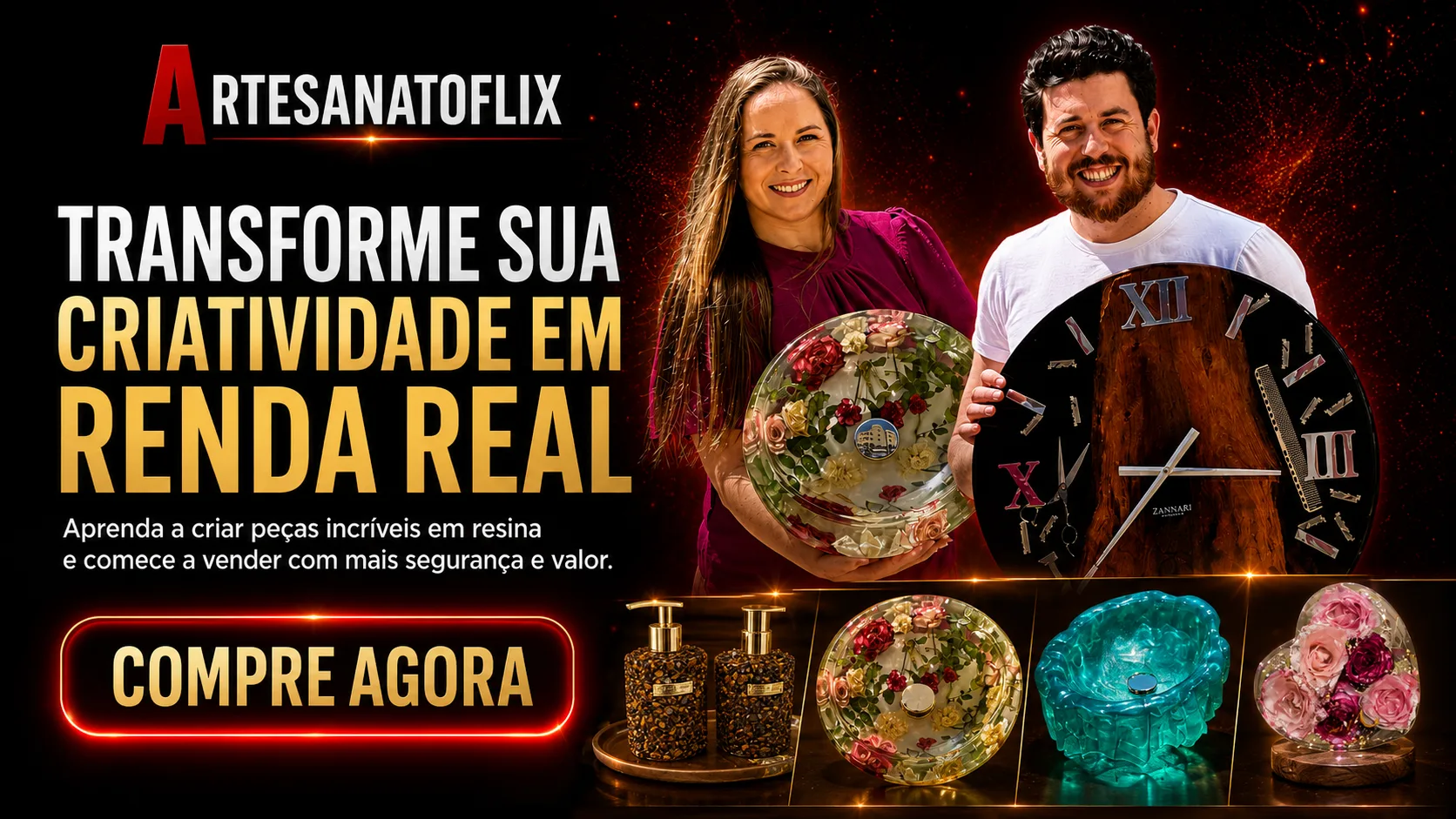 Artesanatoflix — Transforme sua criatividade em renda real